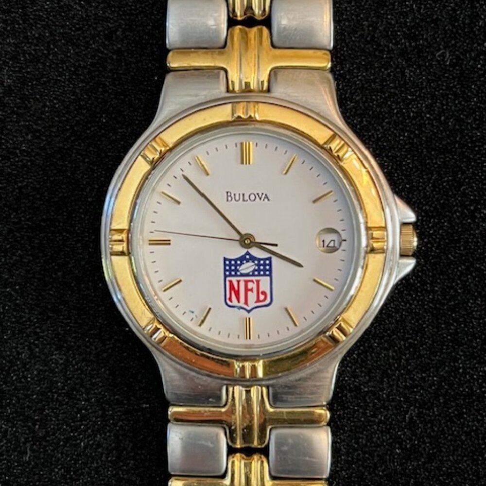 BULOVA | NFL Men's Watch with Date-NEW Battery